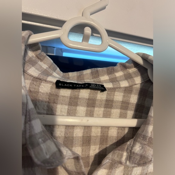 BLACK TAPE plaid blouse S - Picture 3 of 4